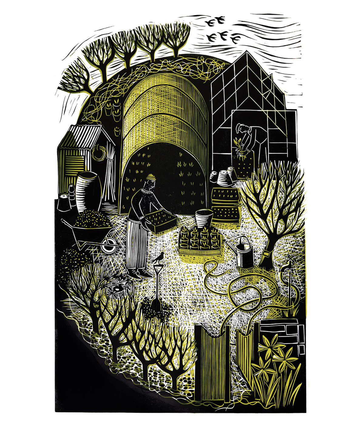 Sowing – Tea Towel