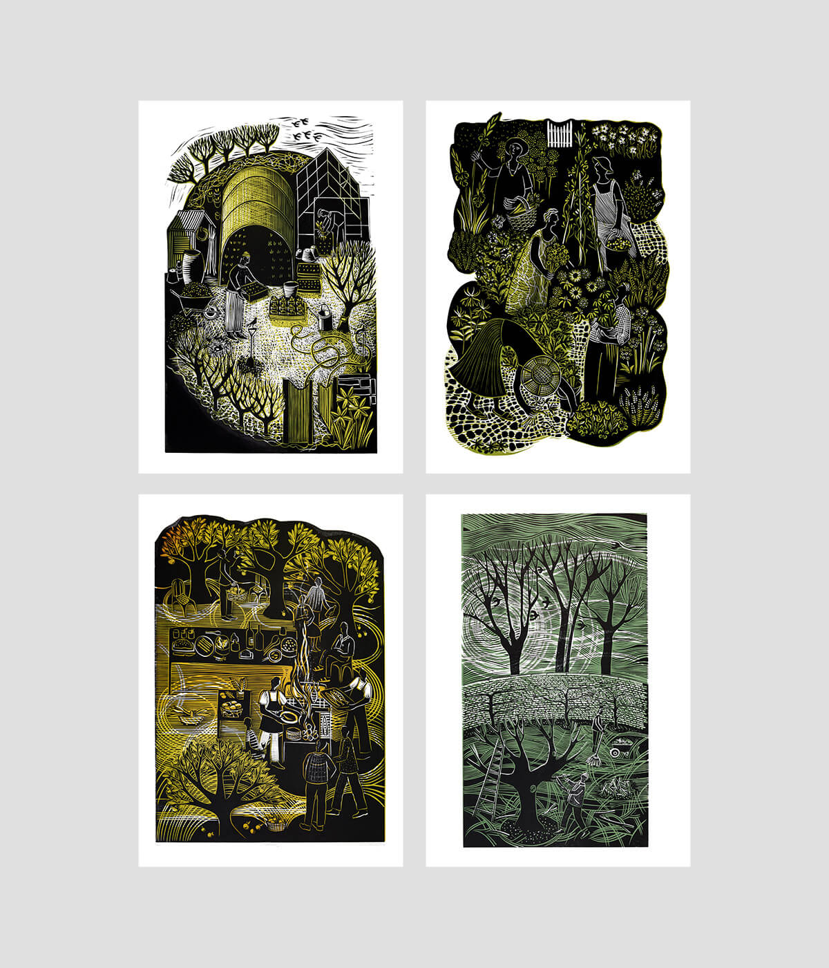 Sowing, Picking, Gathering & Pruning in the Kitchen Garden – Greetings Cards