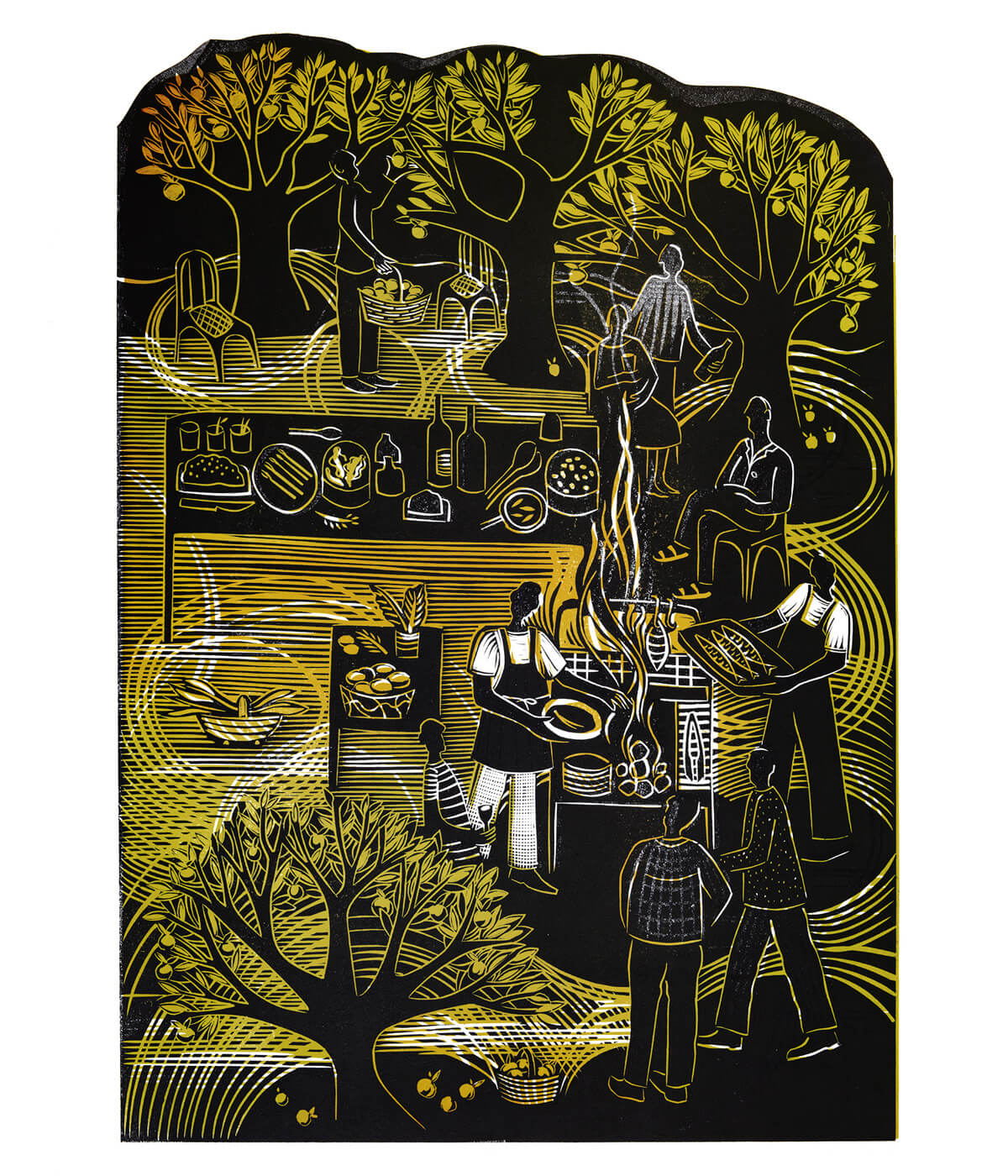 Gathering – Tea Towel