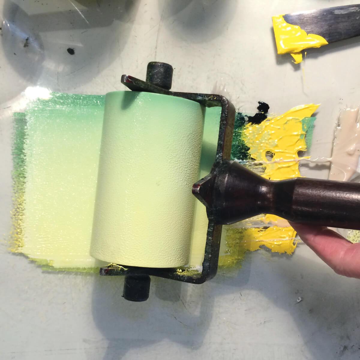 Sarah Kirbys artist ink roller 