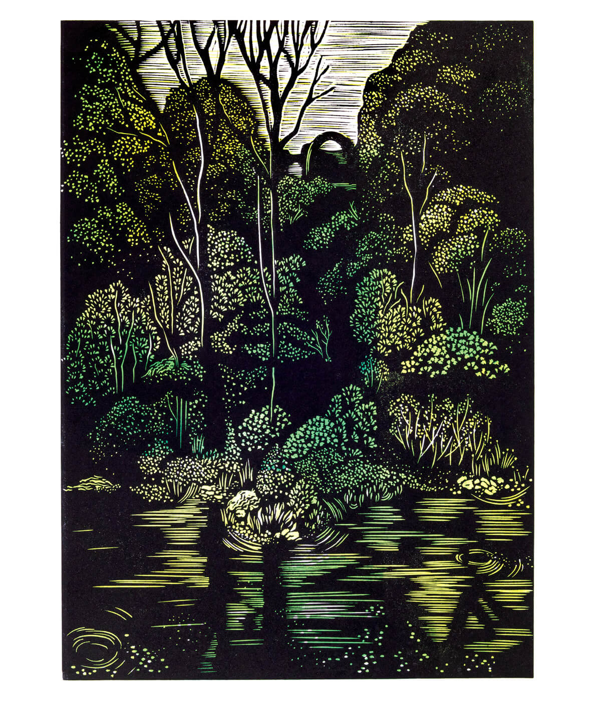 Hackfall I print by Sarah Kirby