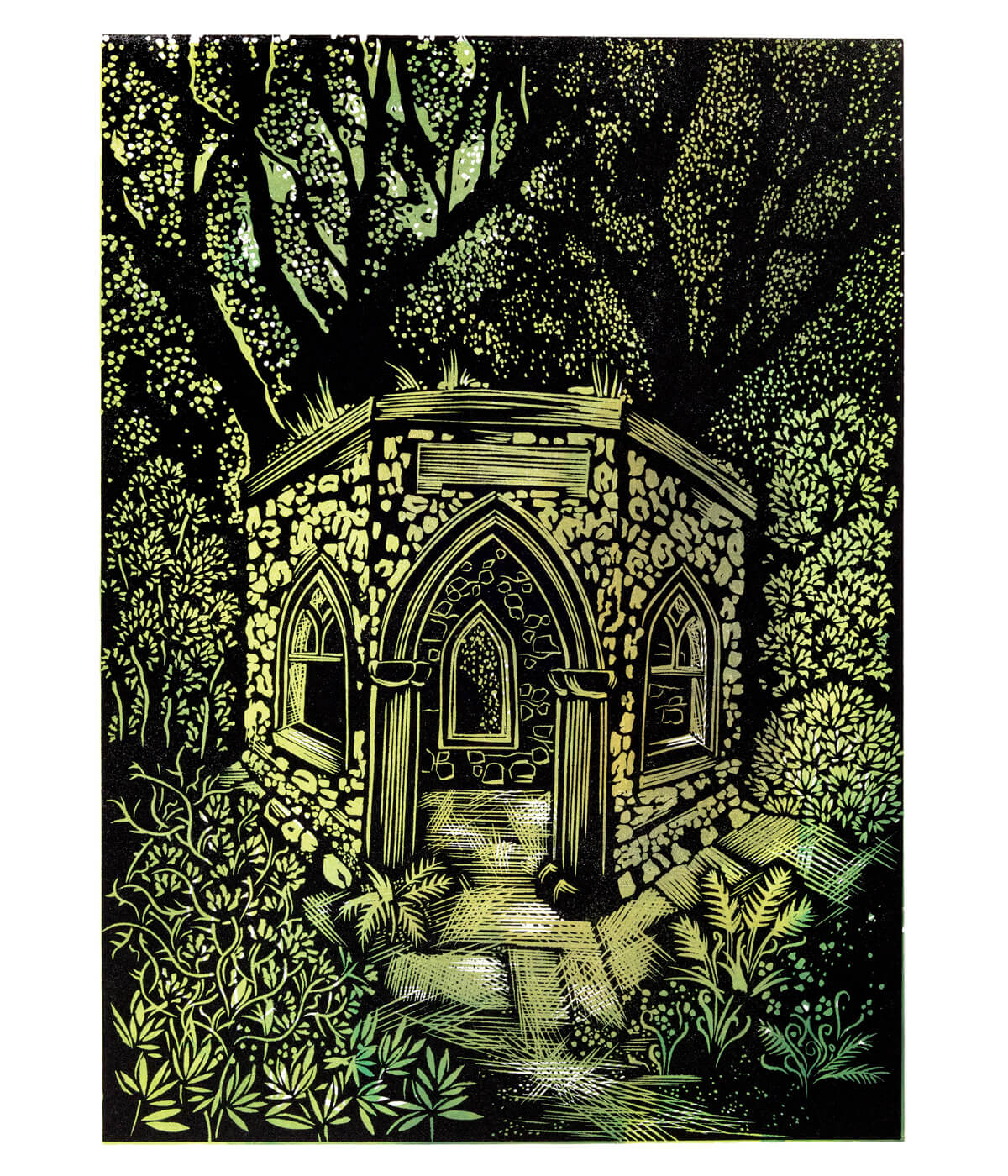 Hackfall II print by Sarah Kirby