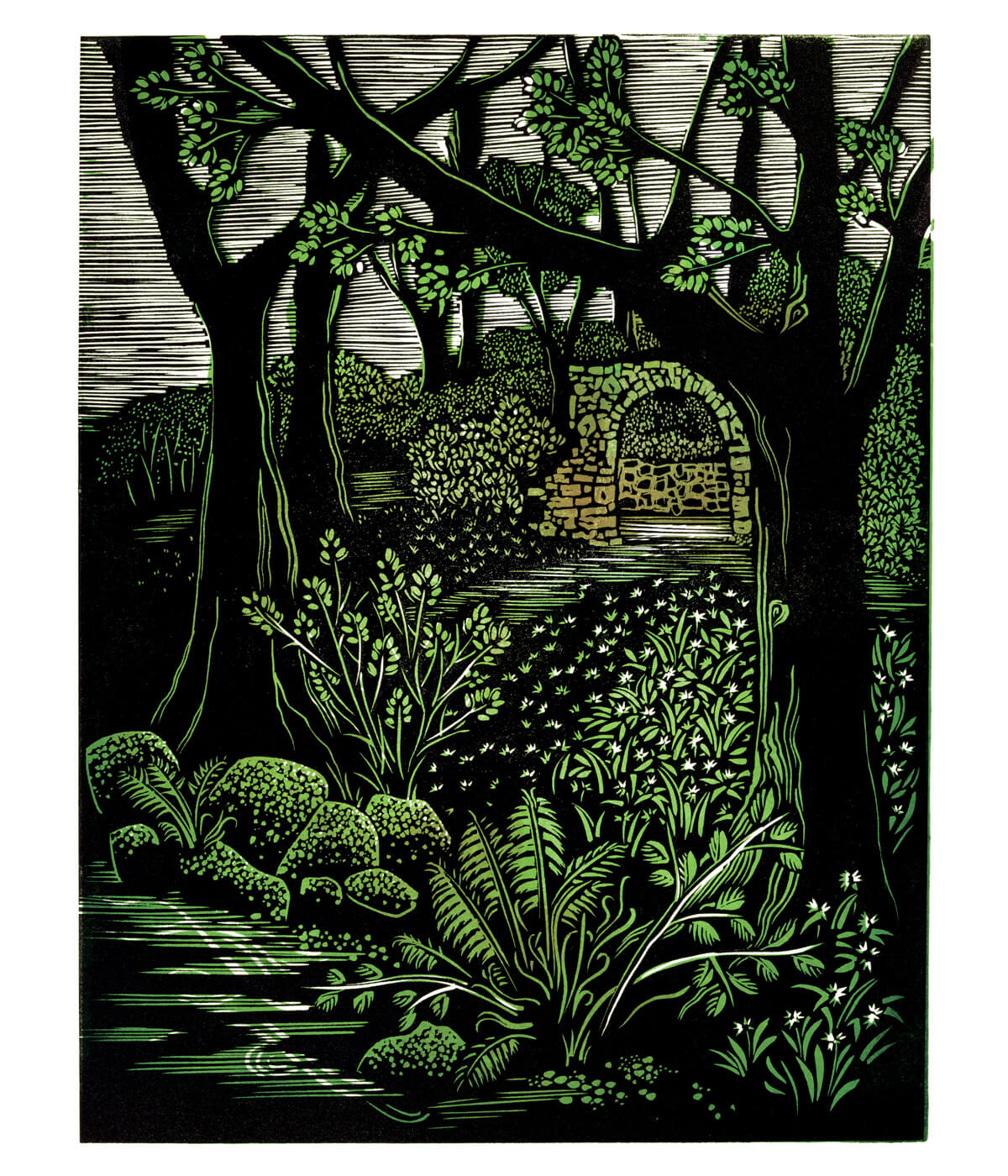 Hackfall III print by Sarah Kirby