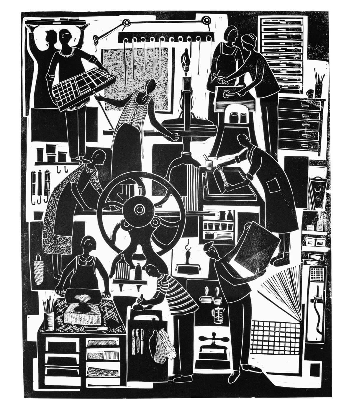 Print Workshop – Tea Towel